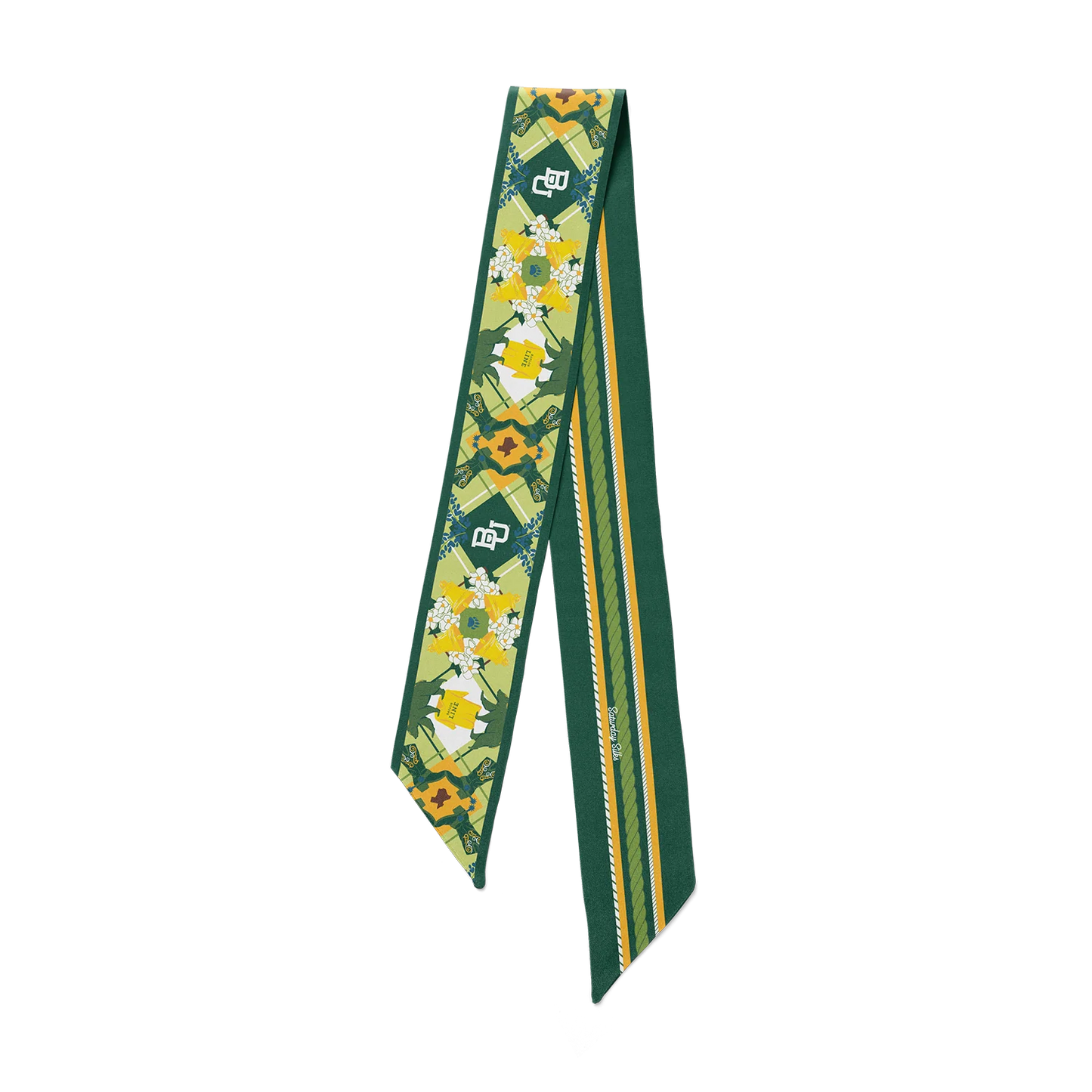 Saturday Silks Baylor All-Star Skinny Scarf