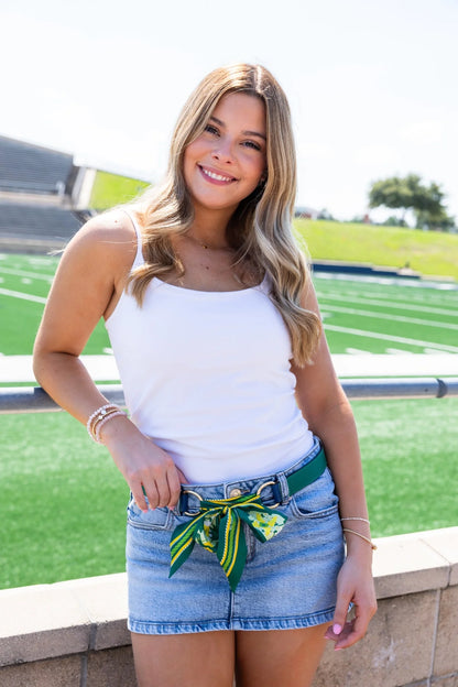 Saturday Silks Baylor All-Star Skinny Scarf