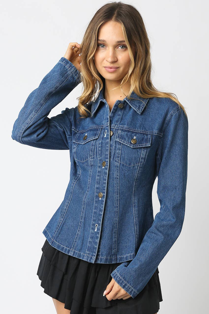 Mareli Fitted Denim Shirt