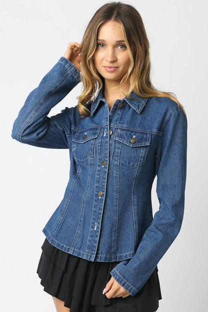 Mareli Fitted Denim Shirt