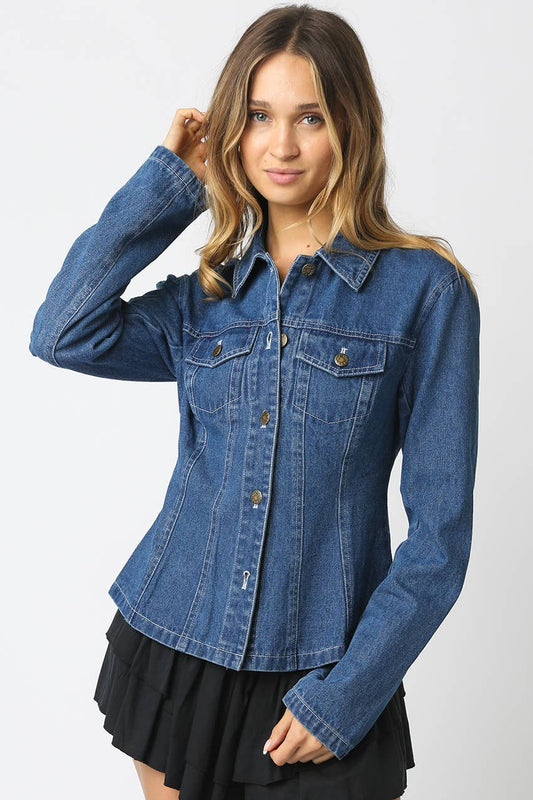 Mareli Fitted Denim Shirt