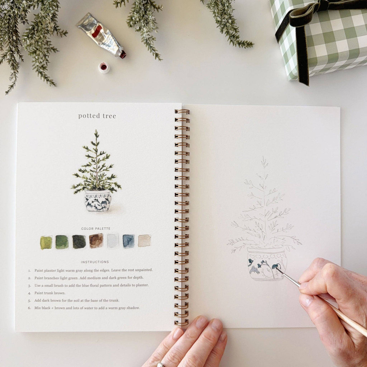 Emily Lex Classic Christmas Watercolor Workbook