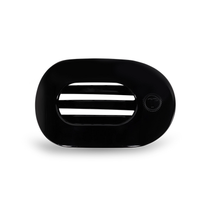 Teleties Small Round Flat- Jet Black