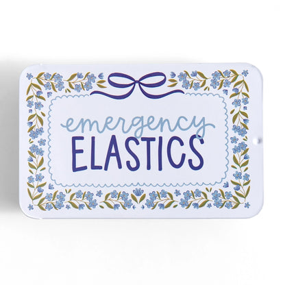 Emergency Elastics Travel Tin with 20 Hair Ties