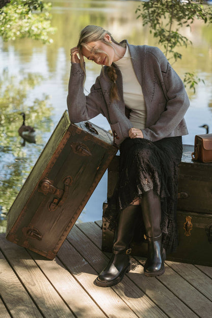 Horse Knit Sweater Cardigan