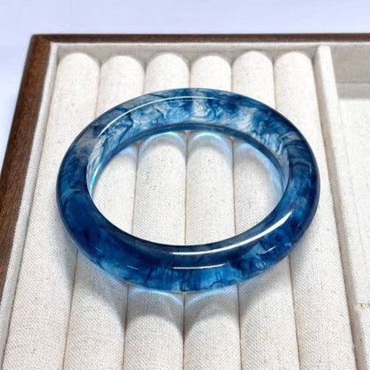 Trendy Geometric Resin Stackable Bangle Bracelet MK2PPPO6W6JBR129