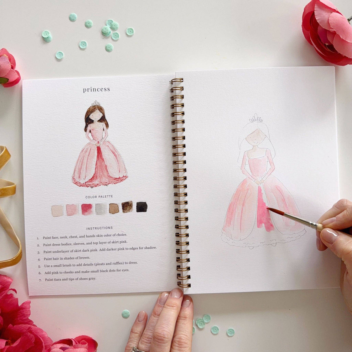 Emily Lex Fairytale Watercolor Workbook