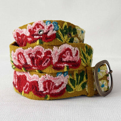 Jenny Krauss Giverny Embroidered Wool Belt