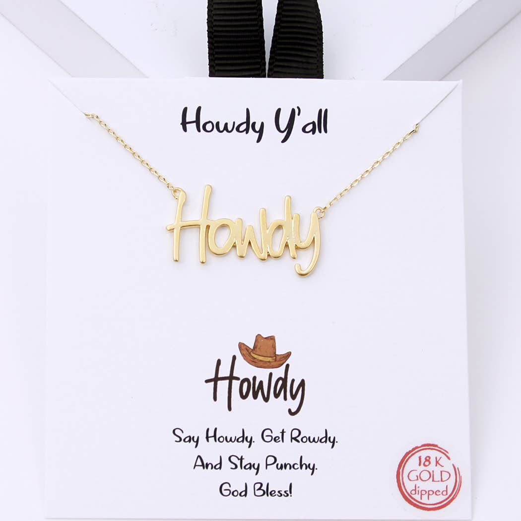 Howdy Necklace