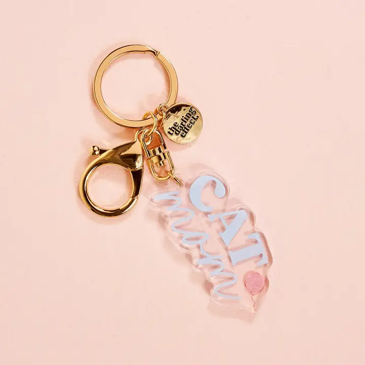 Cat Mom Keychain