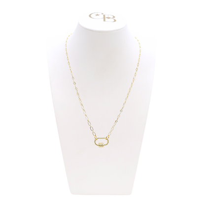 Gold Christie Necklace with Small Bella Carabiner