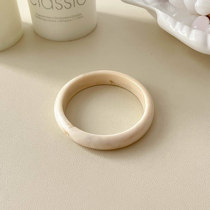 Trendy Geometric Resin Stackable Bangle Bracelet MK2PPPO6W6JBR129