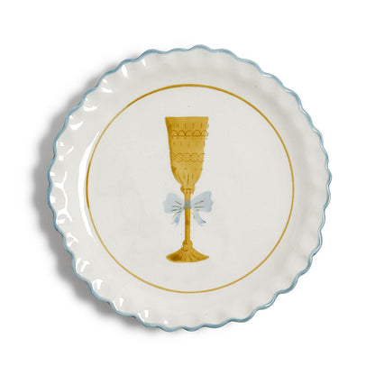 Cheers! Hand-Painted Tidbit Plates