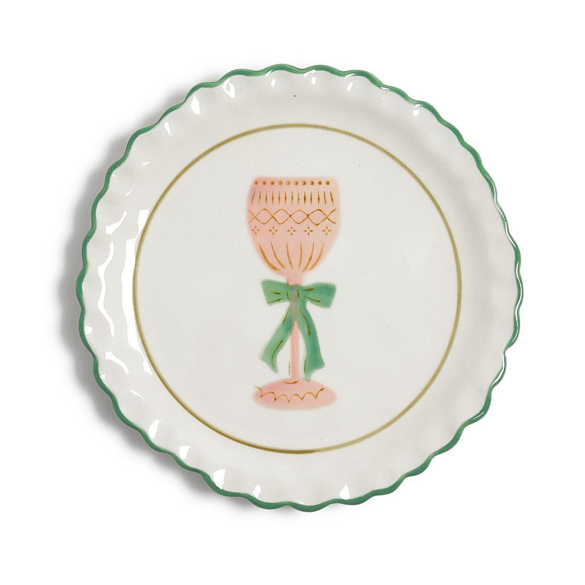 Cheers! Hand-Painted Tidbit Plates