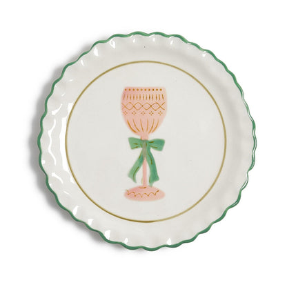 Cheers! Hand-Painted Tidbit Plates