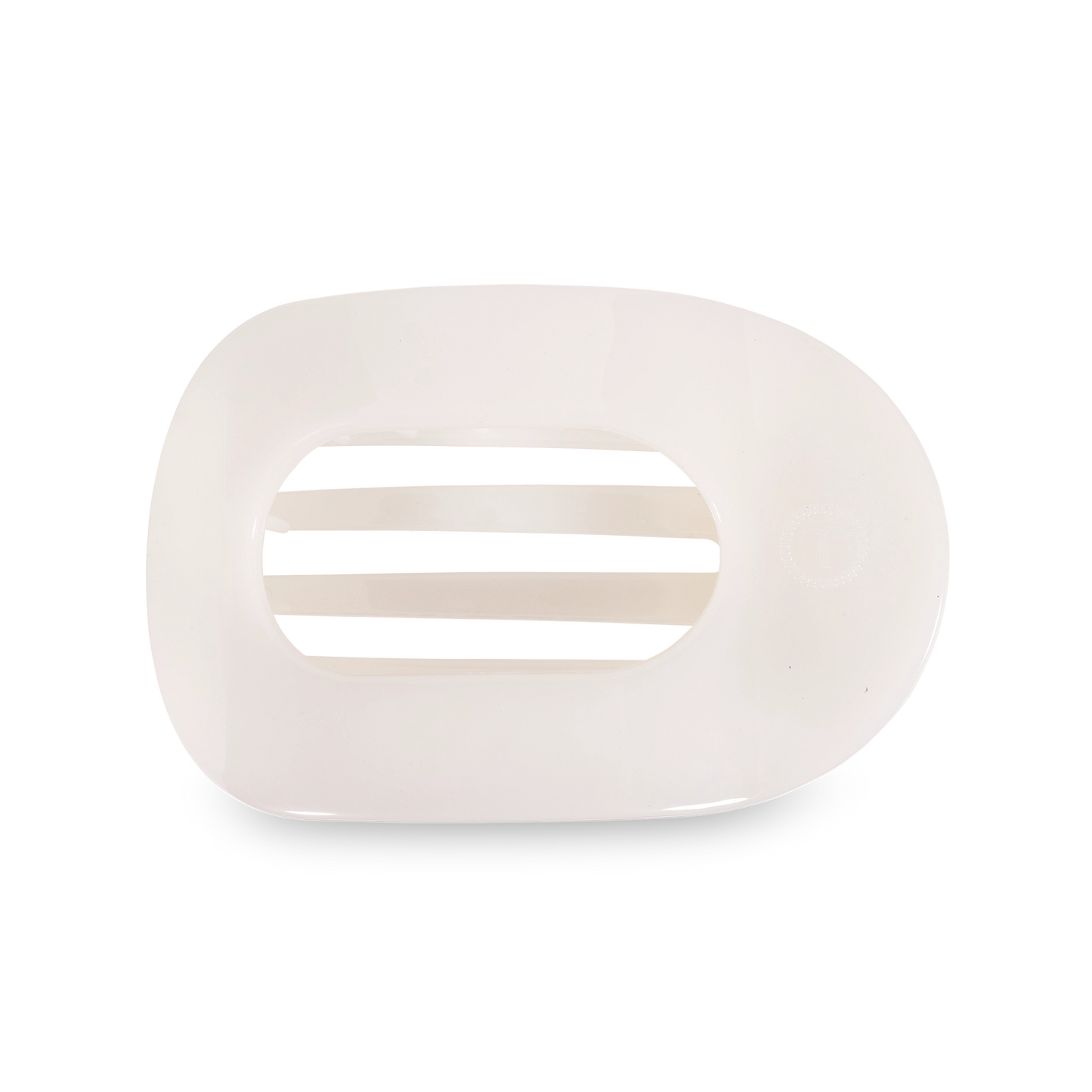 Teleties Large Round Flat- Coconut White