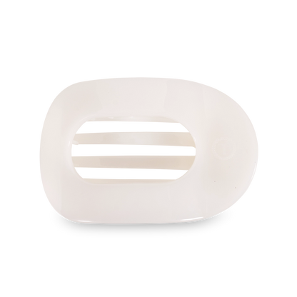 Teleties Large Round Flat- Coconut White