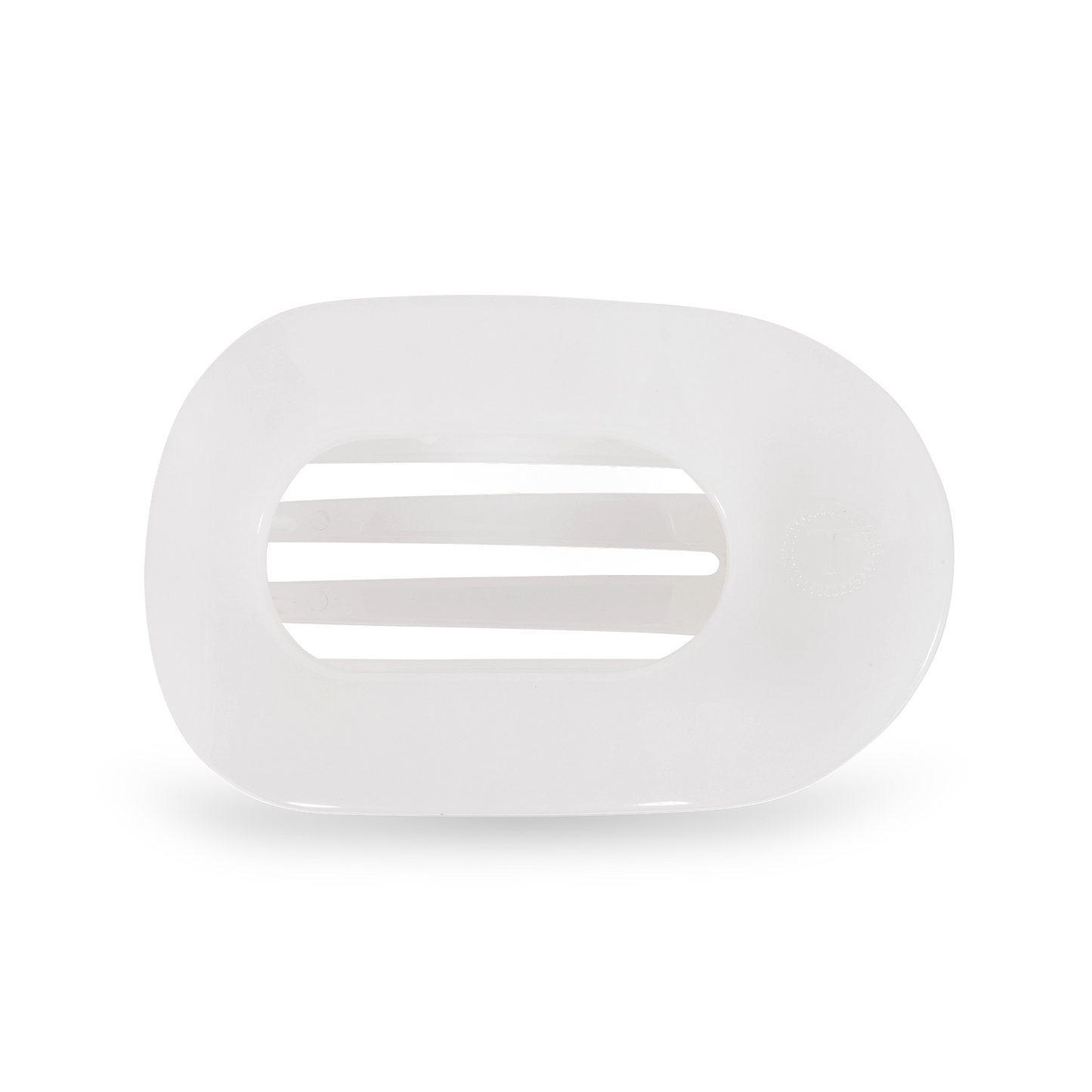 Teleties Medium Round Flat- Coconut White