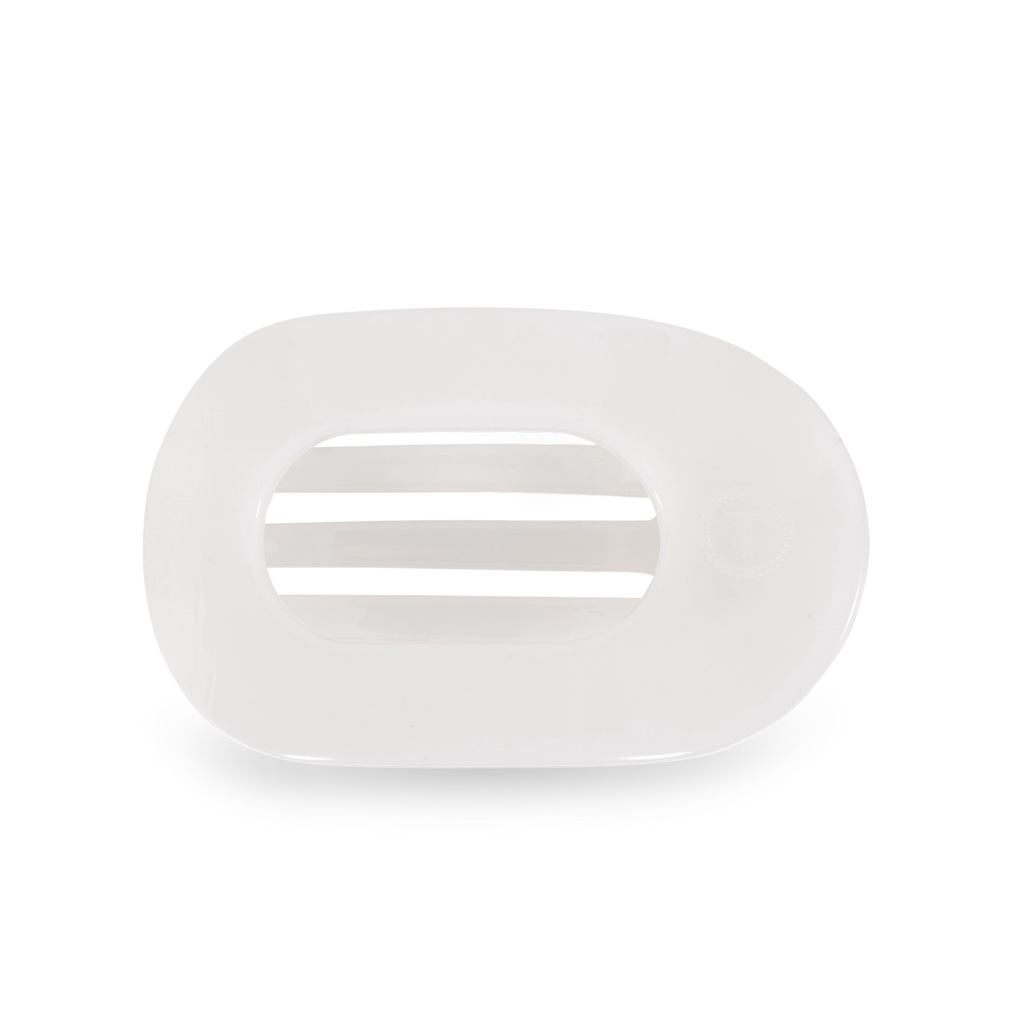 Teleties Small Round Flat- Coconut White