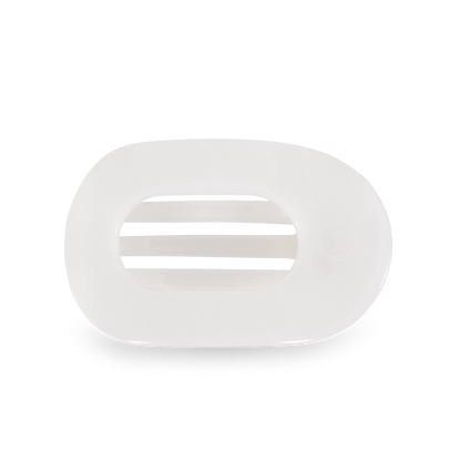 Teleties Small Round Flat- Coconut White