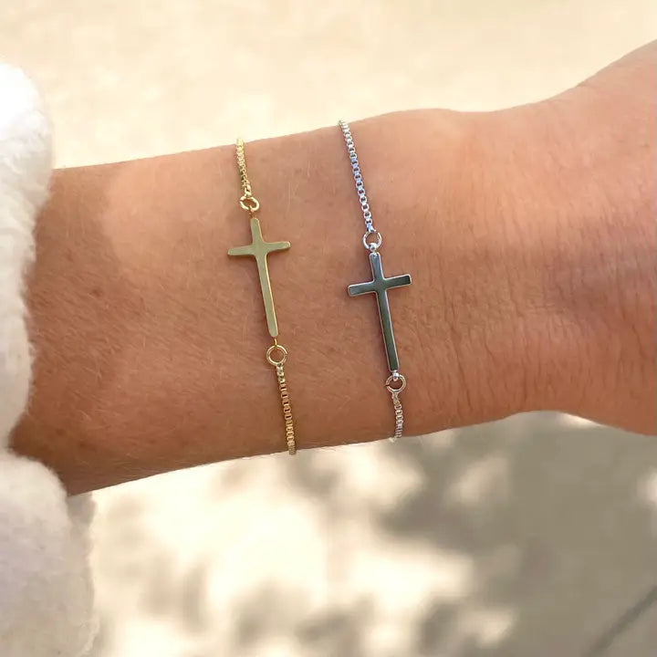 Nikki Smith Cross Slider Bracelet