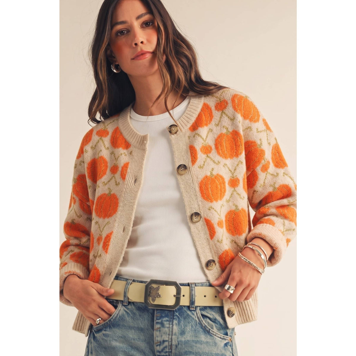 Pumpkin Patch Argyle Cardigan