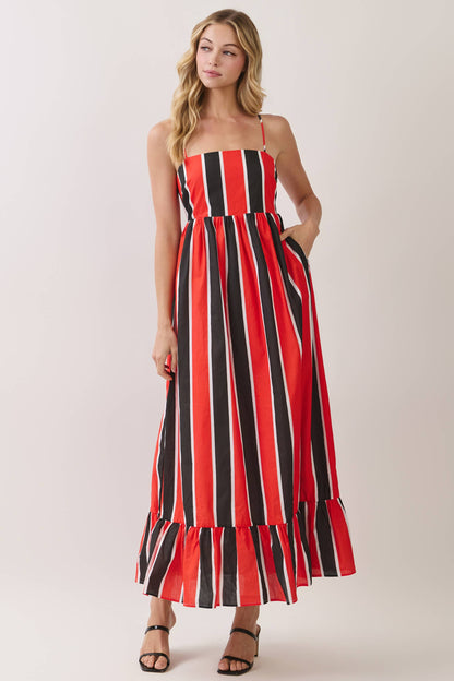 GameDay Striped Maxi Dress