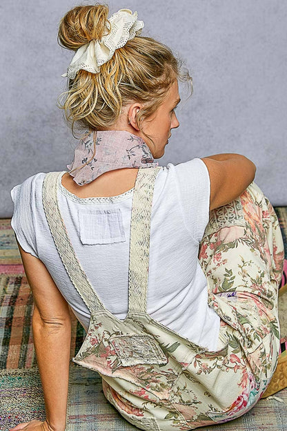 Embroidered Scrunchies Hair Ties