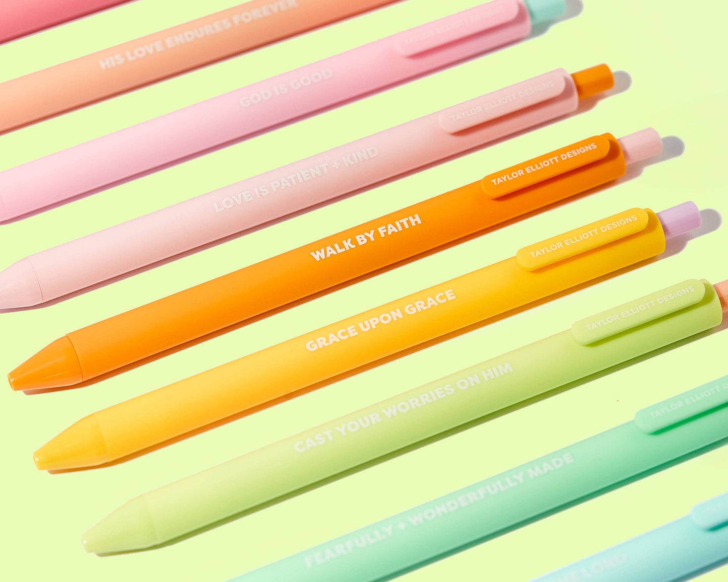 Taylor Elliott Gel Pen Set - Motivational - Faith