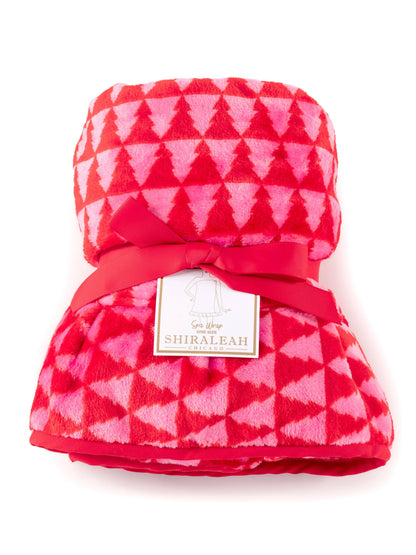 FELICITY TREES BATH WRAP RED