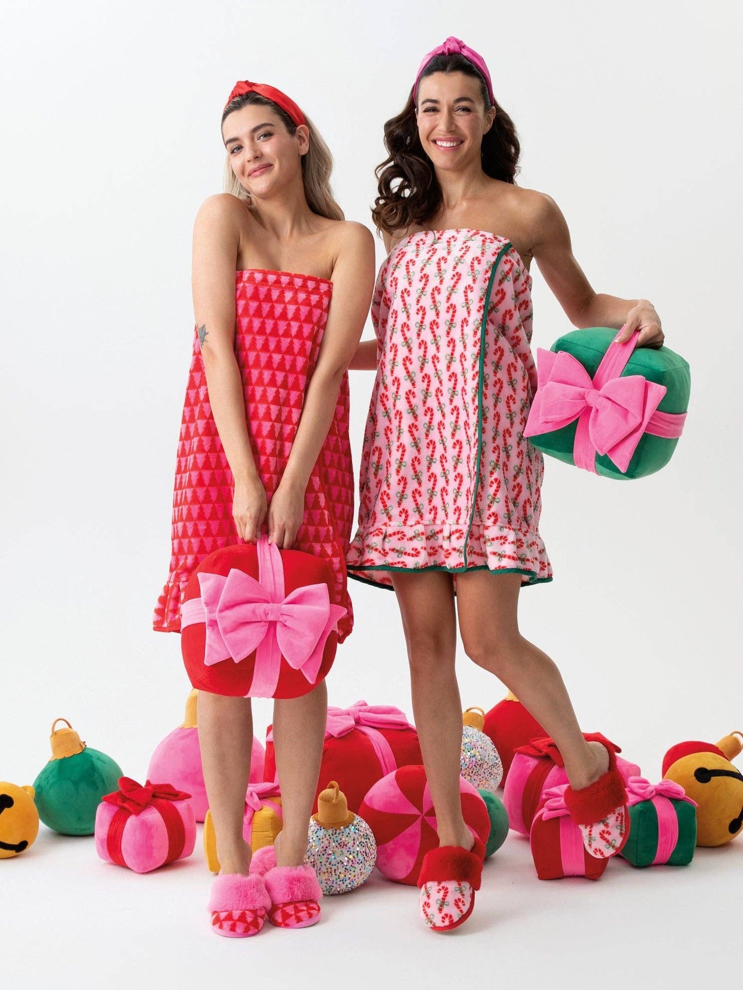 FELICITY TREES BATH WRAP RED