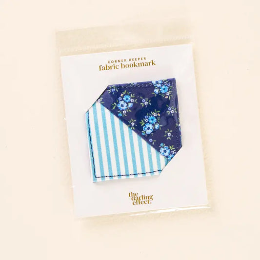 Corner Keeper Fabric Bookmark- Endless Daydream Navy