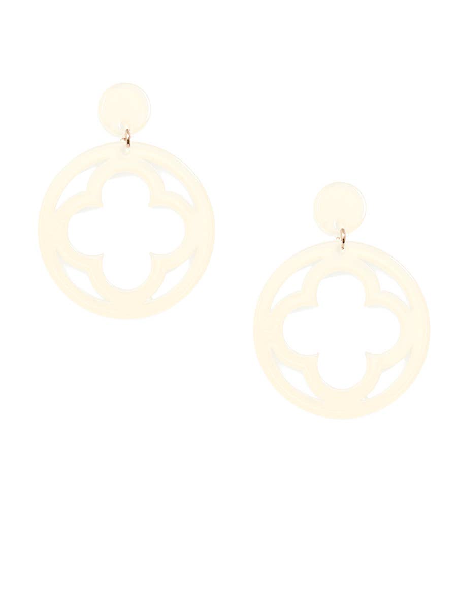 Open Clover Drop Earring