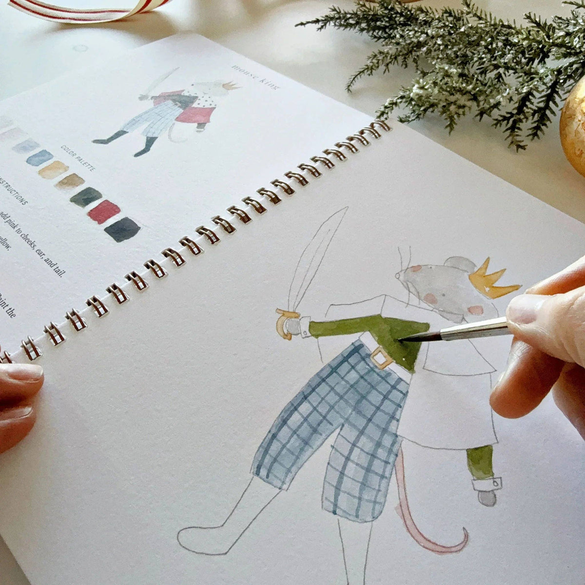 Emily Lex Nutcracker Watercolor Workbook