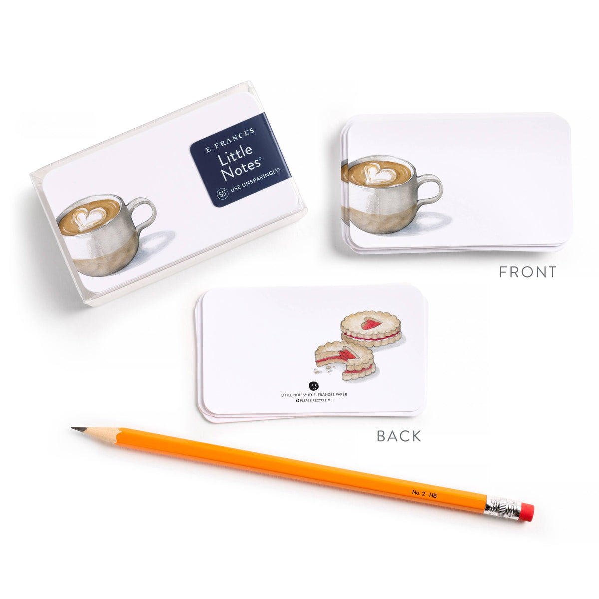 Little Notes® Latte – Mini Notecard Pack