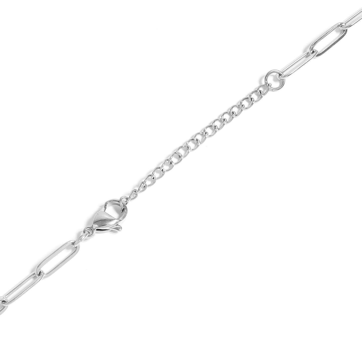 Paperclip Carabiner Charm Necklace