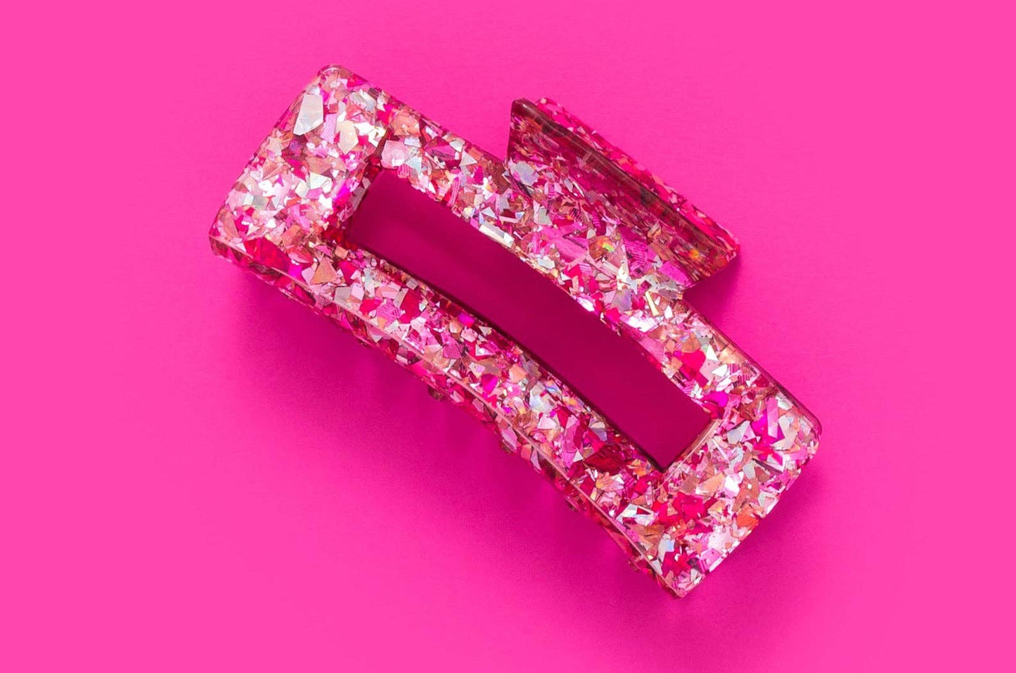 Taylor Elliott Pink/Silver Confetti Claw Clip