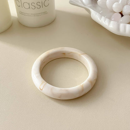 Trendy Geometric Resin Stackable Bangle Bracelet MK2PPPO6W6JBR129