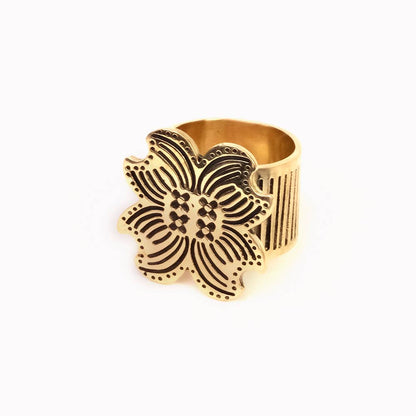 Handker Amy Brass Bandana Slide Ring