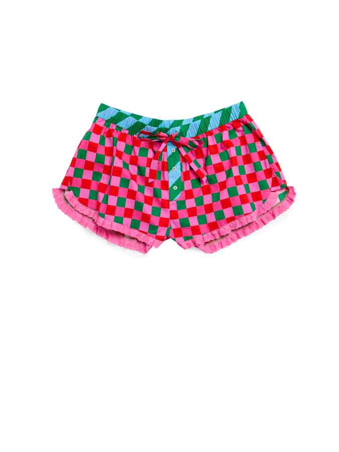 CHECKERED BOXER SHORT