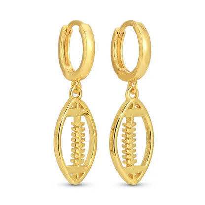 Football Huggie Earrings