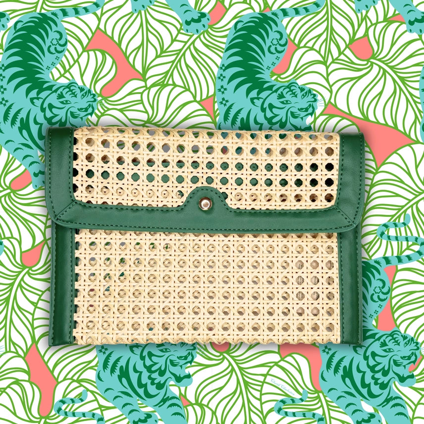 French Quarter Green Clutch