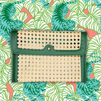 French Quarter Green Clutch