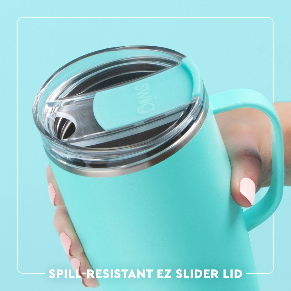 Gingham Travel Mug
