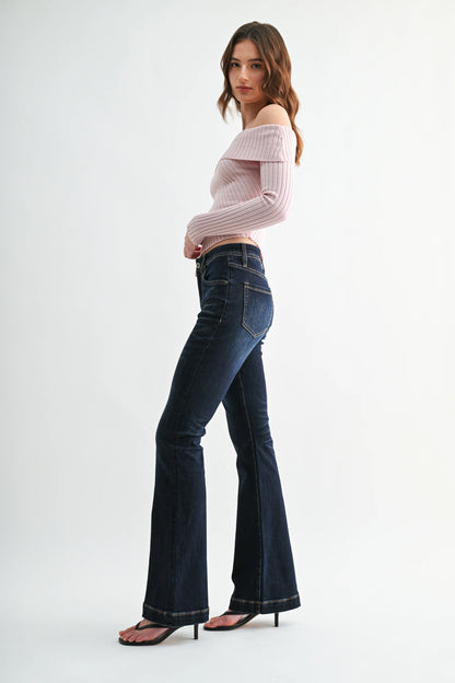 High Rise Flare Jeans