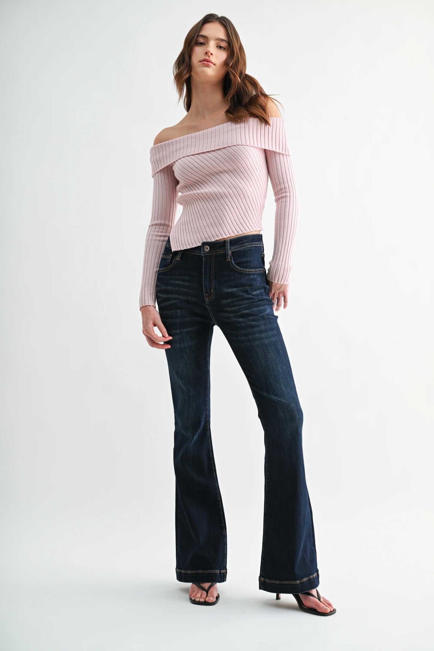 High Rise Flare Jeans