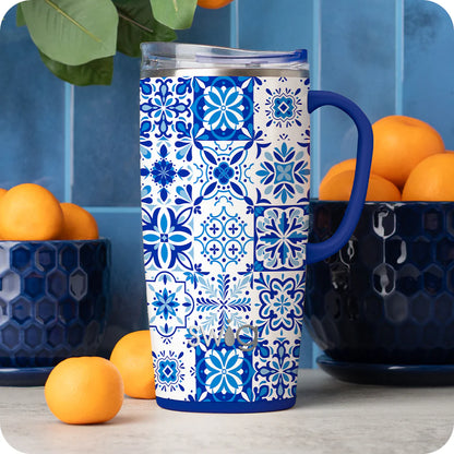 Swig Indigo Tiles Travel Mug 22oz