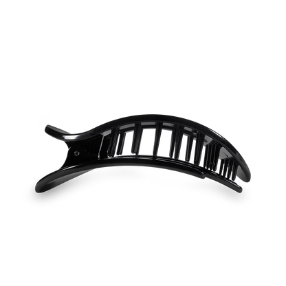 Teleties Medium Round Flat- Jet Black