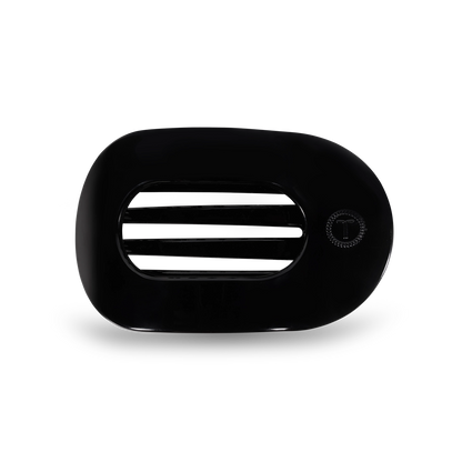 Teleties Medium Round Flat- Jet Black