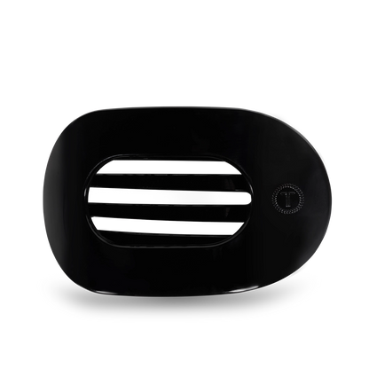 Teleties Large Round Flat- Jet Black